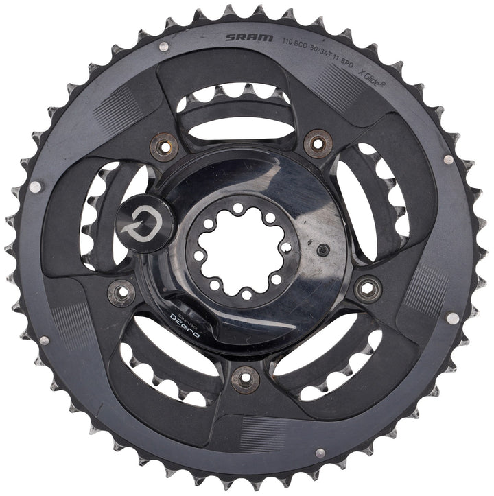 SRAM Quarq DZero 2x 11s Road Bike Power Meter w Chainrings 50/34T 5-Bolt 110 BCD