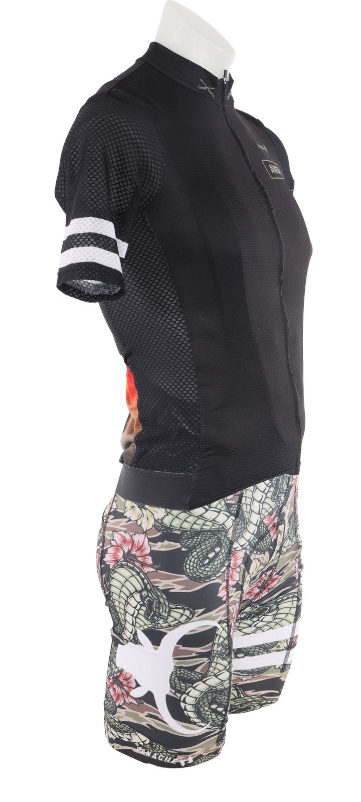 Panache Angry Bovine Short Sleeve Pro Air Road Cycling Kit Men S/M Floral Gravel