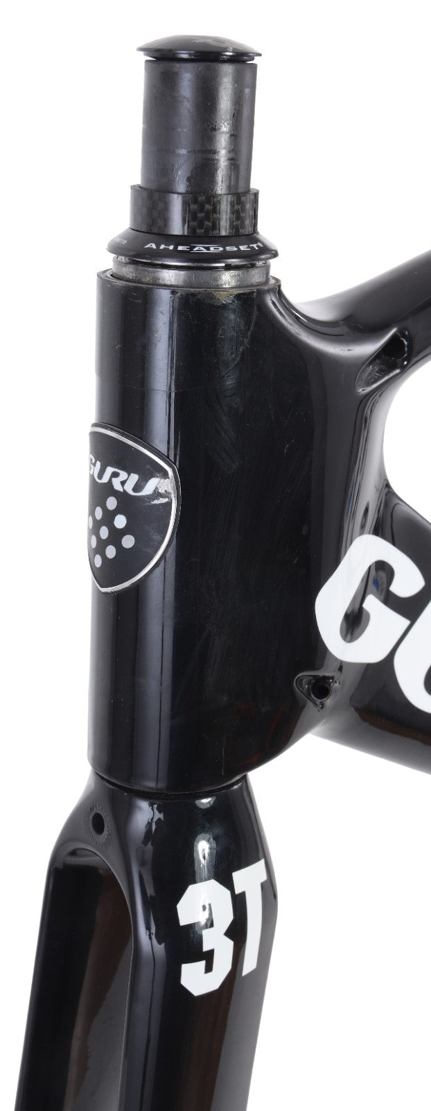 Guru Crono Carbon Triathlon TT Bike Frameset 3T MED 49cm BLACK QR Rim Brake 700c