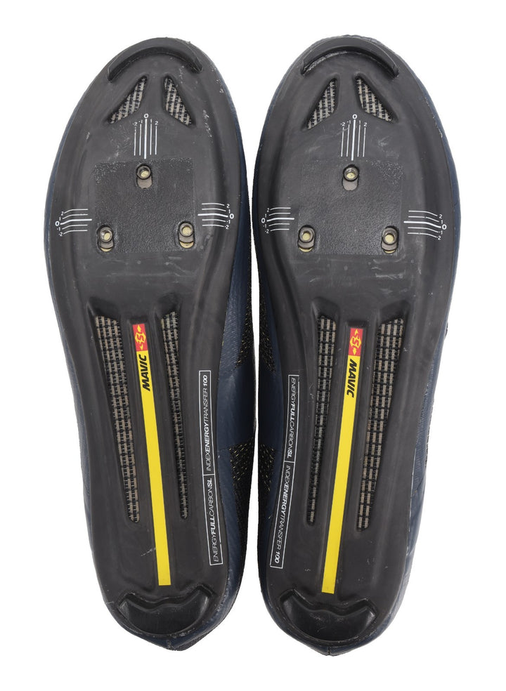 Mavic Cosmic Ultimate III Carbon Road Bike Shoes EU 46 US Men 11.5 BLUE 3-Bolt