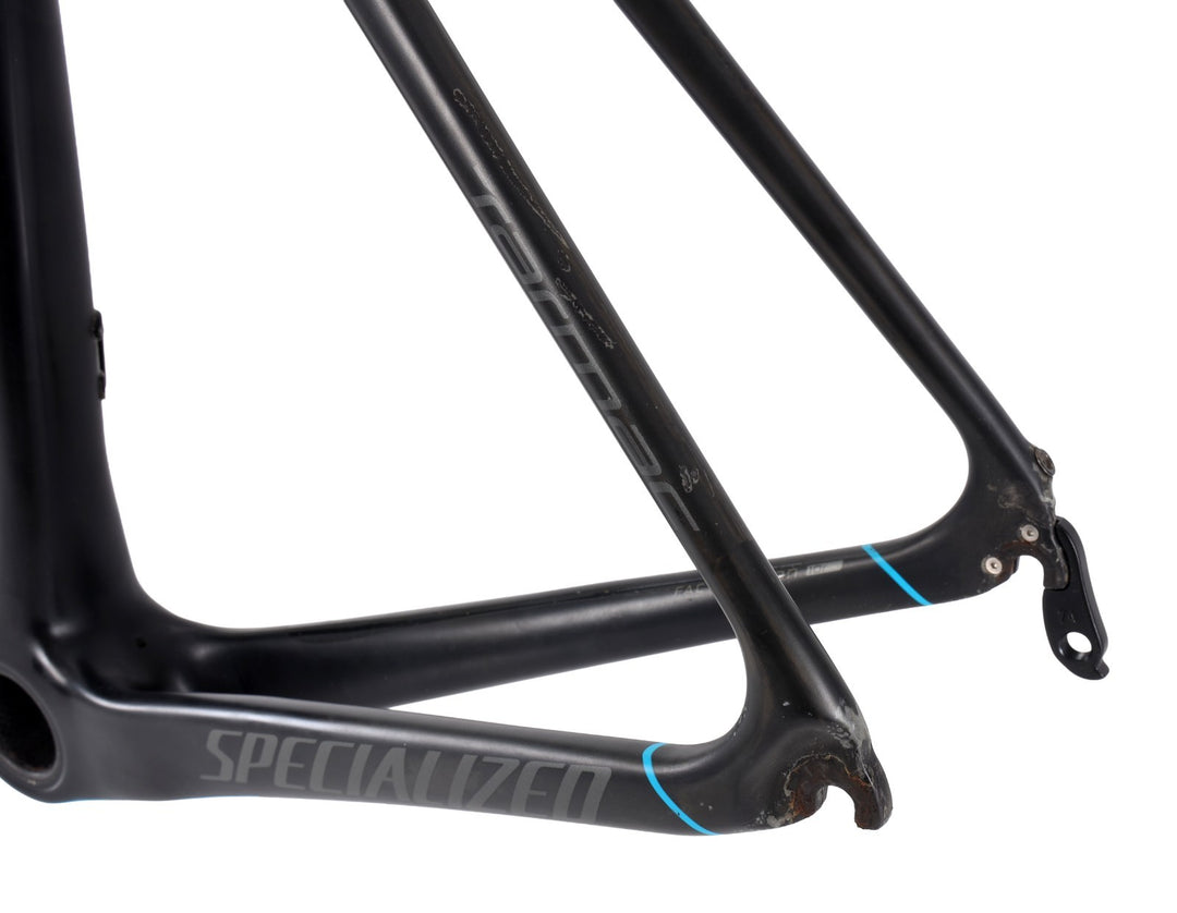 Specialized Tarmac Pro Race Carbon Road Bike Frameset 58cm CYAN 700c QR Rim 2015