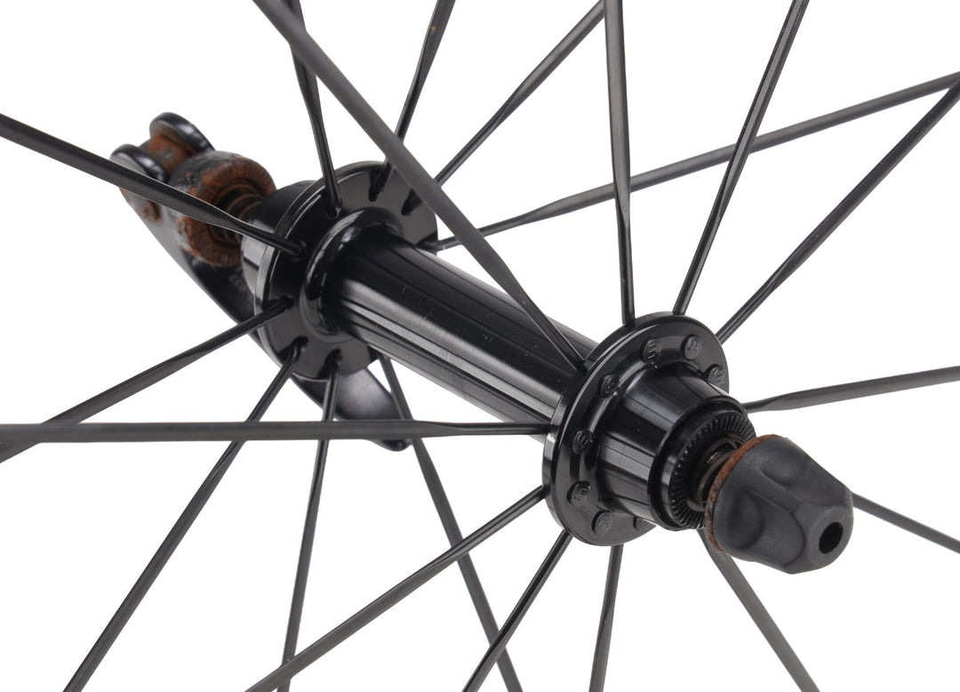 Unbranded Carbon 38 Clincher Road Wheelset Shimano 11 Spd 700c QR Rim Brake