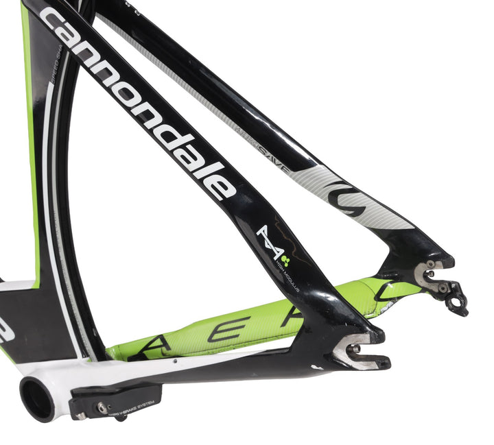 Cannondale Slice RS Carbon TT Bike Frameset 54cm BLK/GRN 700c Rim 2014 FOR PARTS