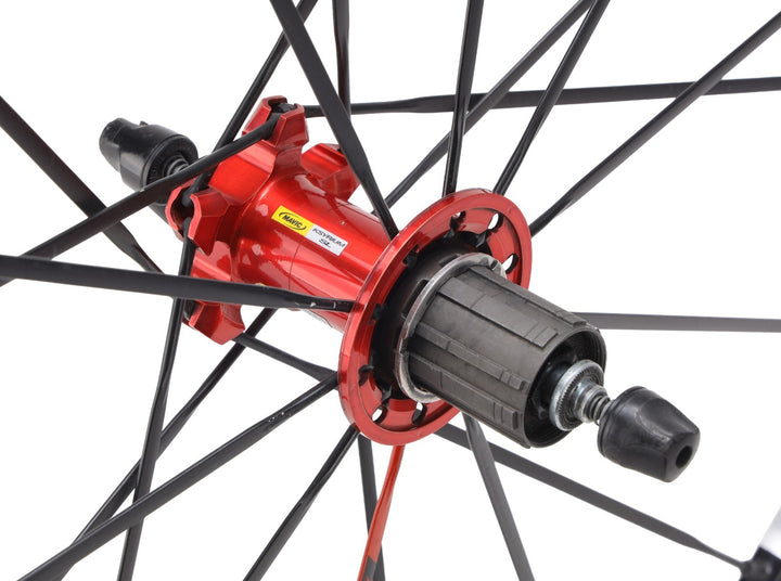 Mavic Ksyrium SL Alloy REAR Clincher Road Wheel Shimano 11 Spd 700c Red QR Rim