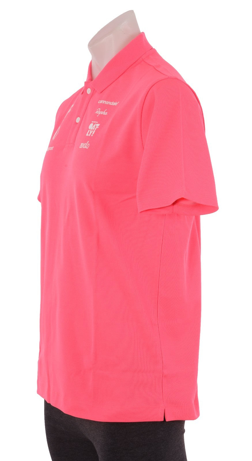 Rapha EF Education EasyPost Short Slv Logo Polo Shirt Women XS Pink Road Bike
