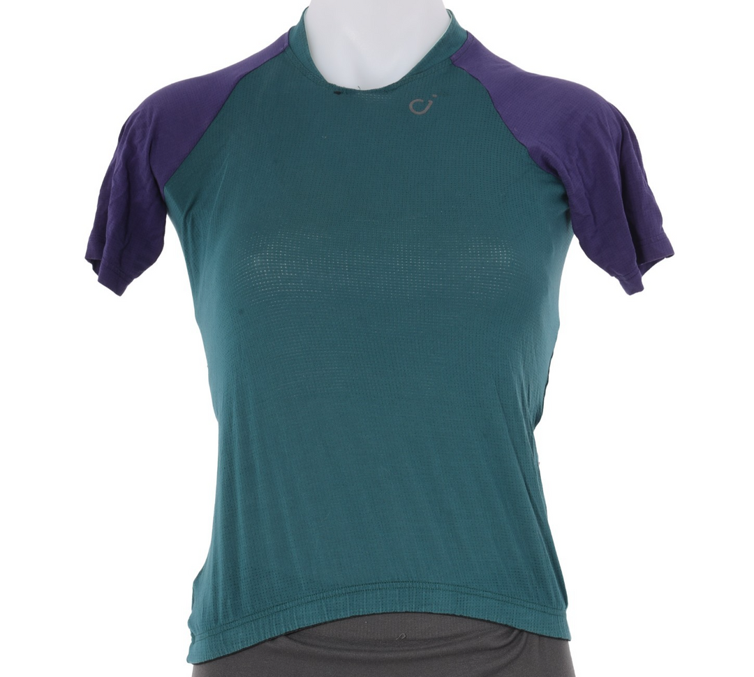 Velocio Micromodal Short Sleeve Cycling Jersey Tee Women XS Green Trail Gravel