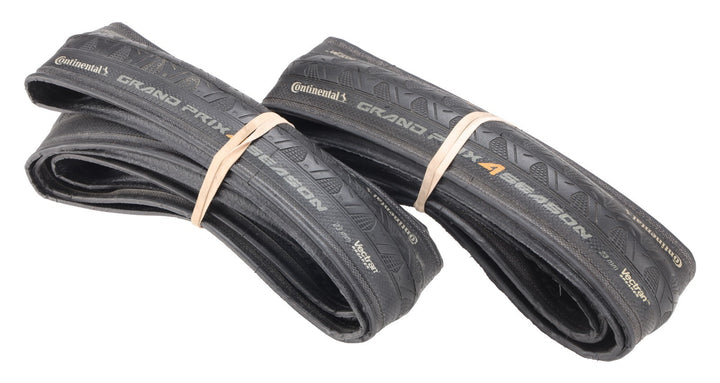 Continental Grand Prix 4 Season Clincher Road Bike Tires 700 x 23c 1 PAIR BLACK