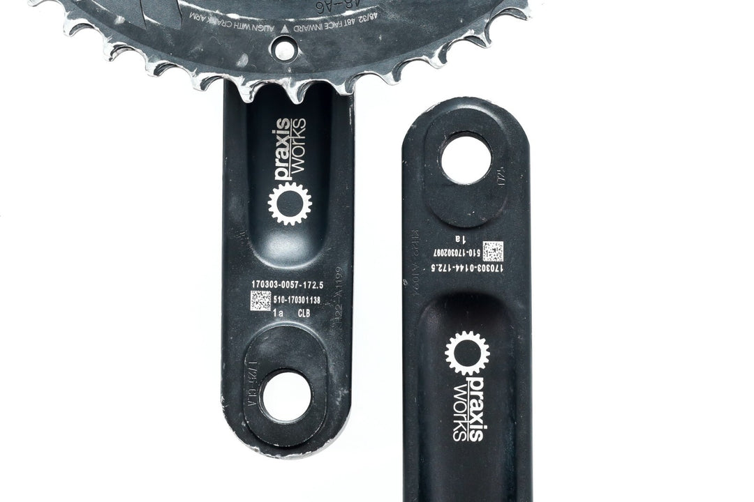 Praxis Alba M30 2x 10/11 Speed Alloy Road Bike Crankset 172.5mm 48/32T Double