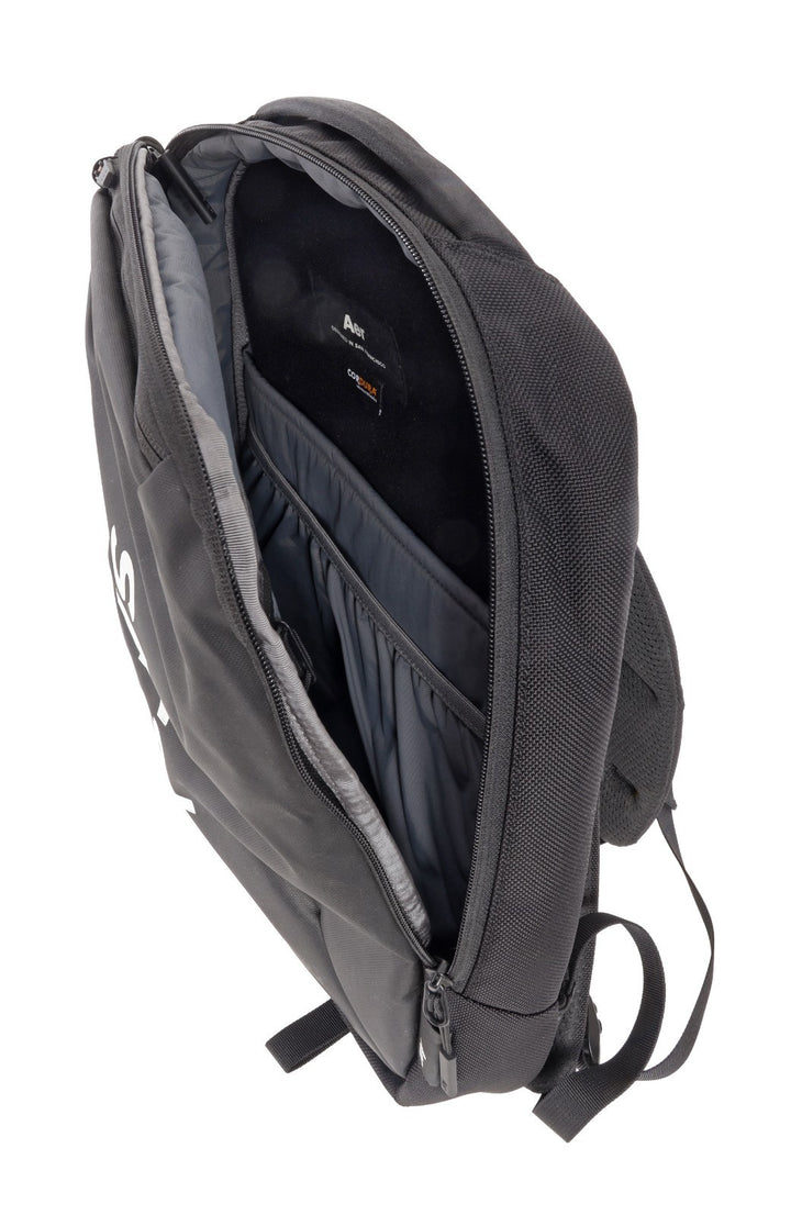 Aer Slim Pack BLACK Backpack 12L w/ skratch Labs Logo Travel Storage Flying