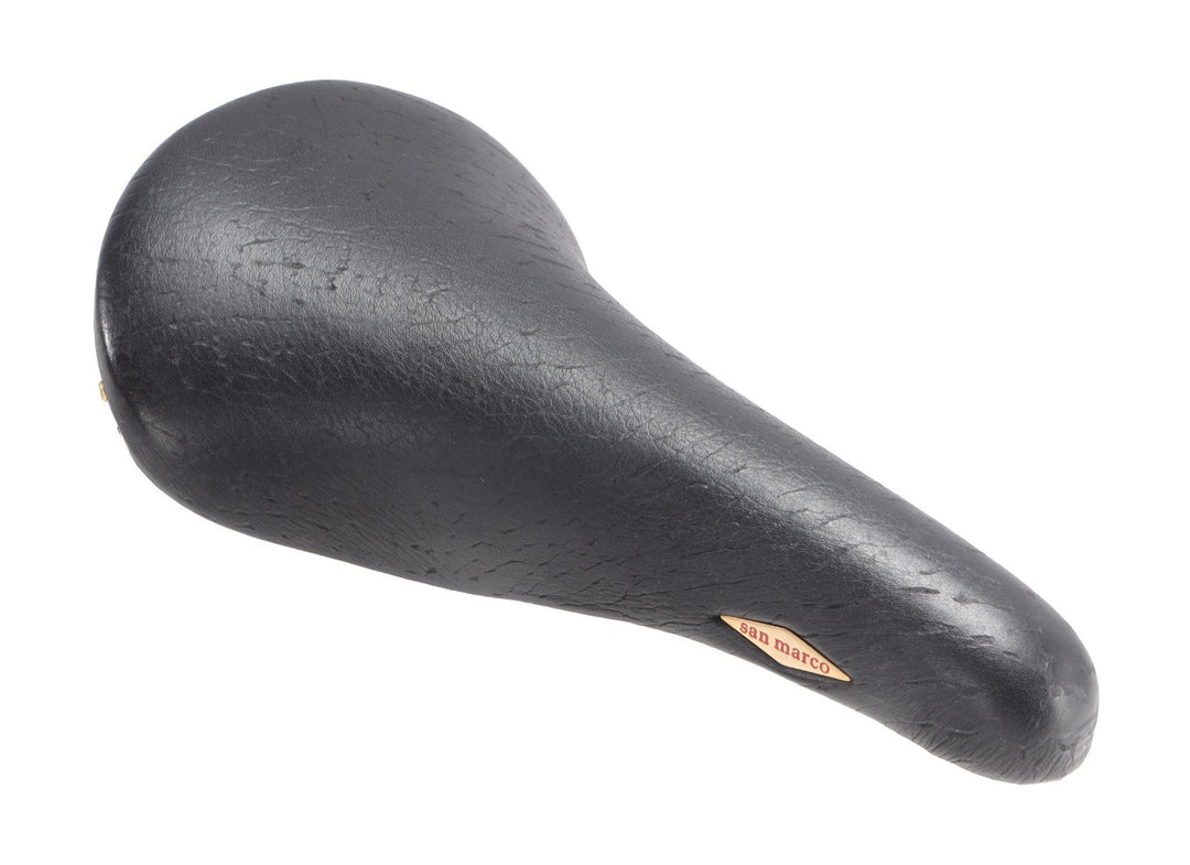 Selle San Marco Rolls Classic Bike Saddle 145mm BLACK 7x 7mm Steel Gold Vintage