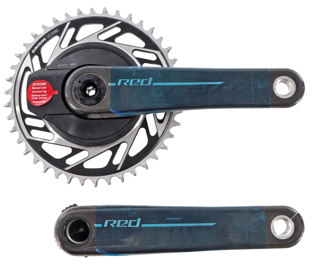 SRAM Red E1 AXS 1x 12/13 Sp Carbon Power Meter Crankset 175mm 42T DUB Wide Quarq