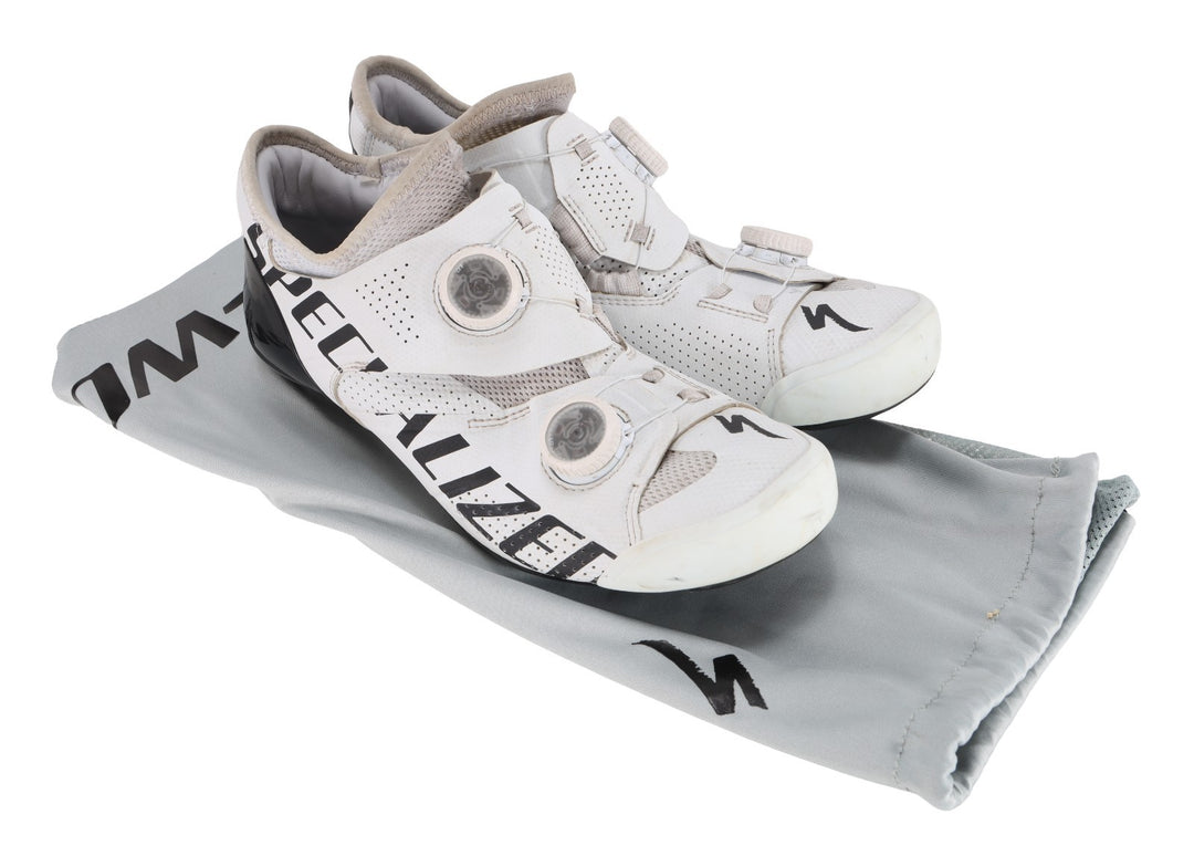 Specialized S-Works Ares Road Bike Shoes EU 39.5 US Men 7.25 BOA WHITE 3-Bolt