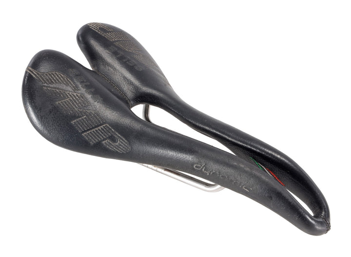Selle SMP Dynamic Road Bike Saddle 138mm BLACK 7 x 7mm AISI Steel Cutaway Italy