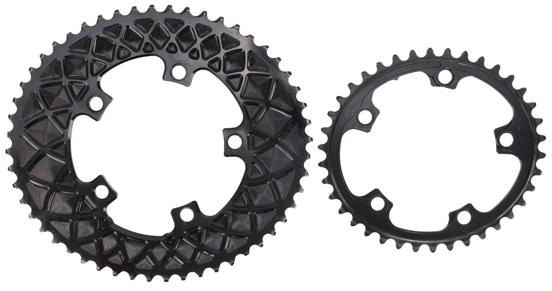 absoluteBLACK Oval 2 x 11s Shimano Road Bike Chainrings 52/38T 110mm BCD 5-Bolt