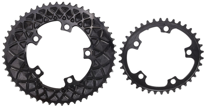 absoluteBLACK Oval 2 x 11s Shimano Road Bike Chainrings 52/38T 110mm BCD 5-Bolt