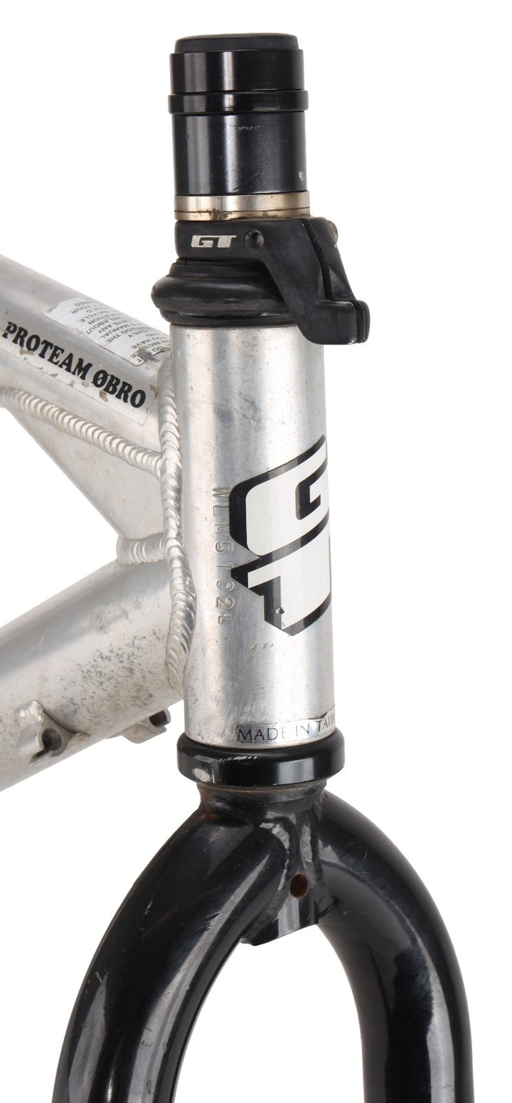 GT Avalanche Alloy 26" MTB Frameset LG Silver Rim Brake Triple Triangle '90s