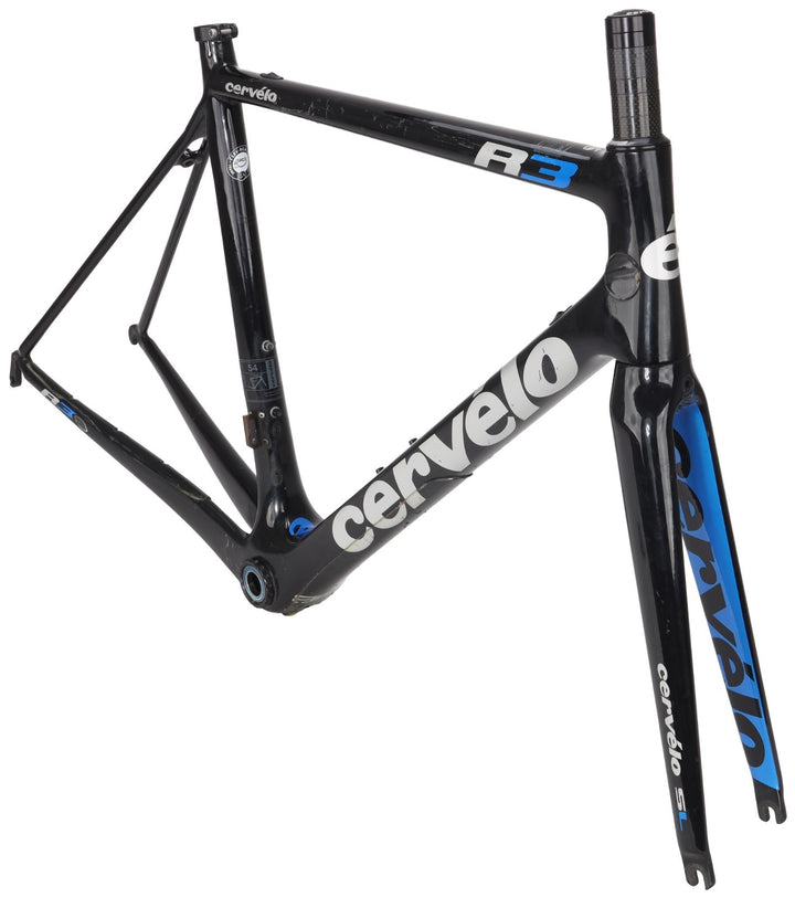 Cervelo R3 Carbon Road Bike Frameset 54cm BLACK/SILVER 700c QR Rim Brake 2015