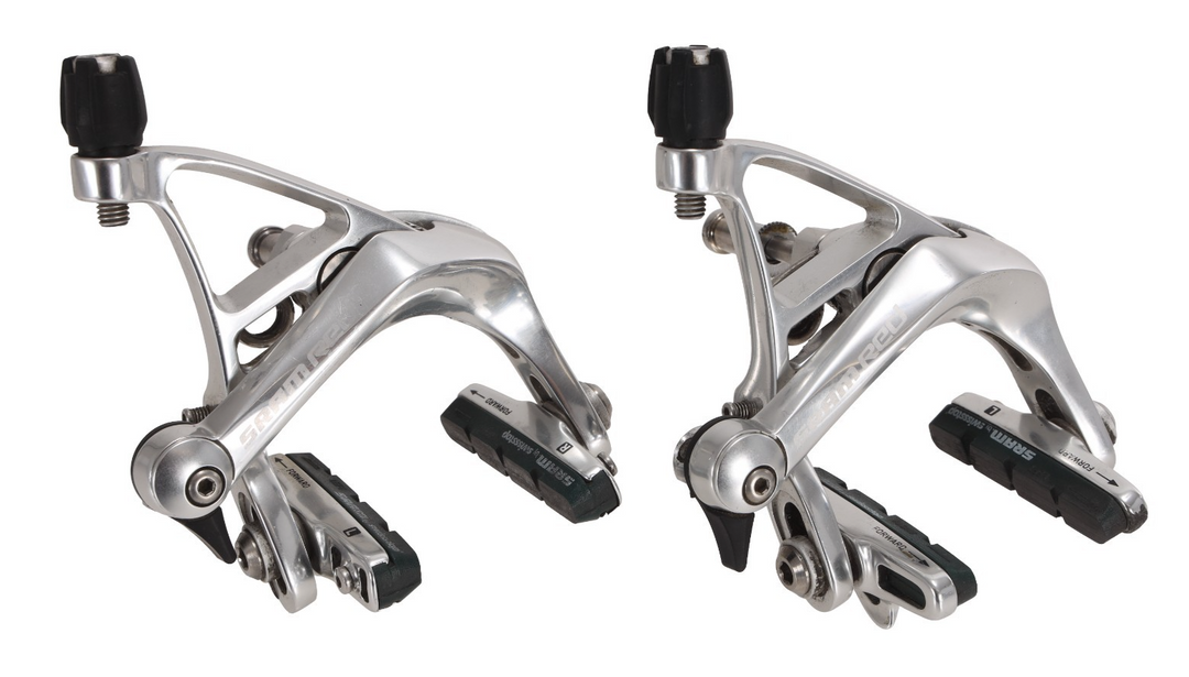 SRAM Red Road Bike Rim Brake Caliper Set SILVER Front + Rear