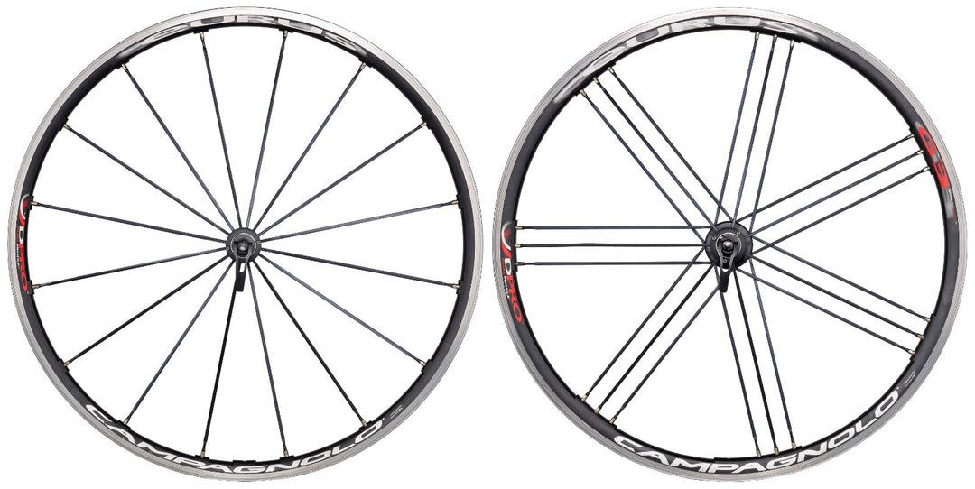 Campagnolo Eurus Mega-G3 Alloy Clincher Wheelset 9-12 Sp Rim Brake QR 700c Italy