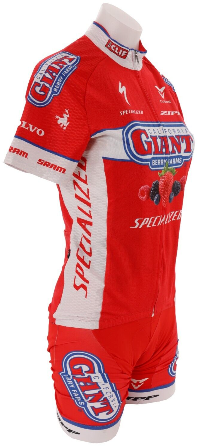 Cuore California Giant Berry Farms Cycling Short Slv Kit Women SM/MD Jacket Zipp