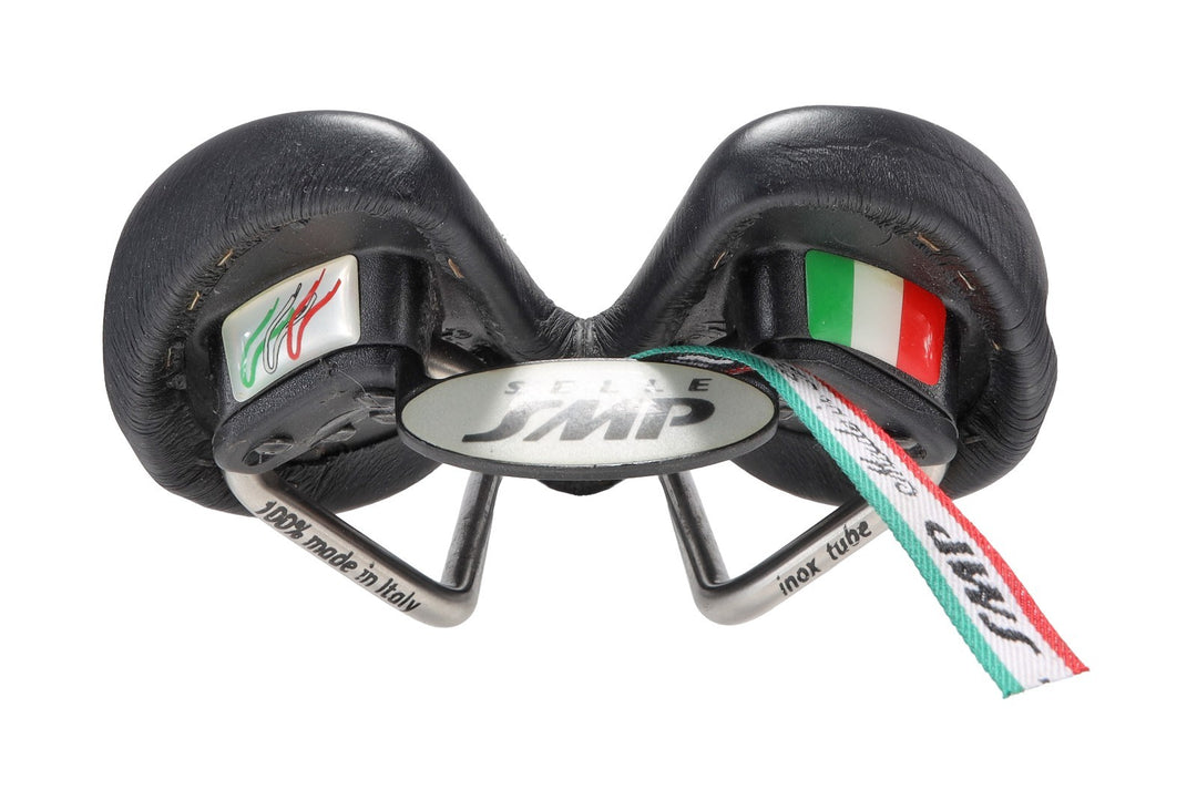 Selle SMP Glider Road Bike Saddle 134mm 7 x 7mm Inox Steel Cutaway Black Italy