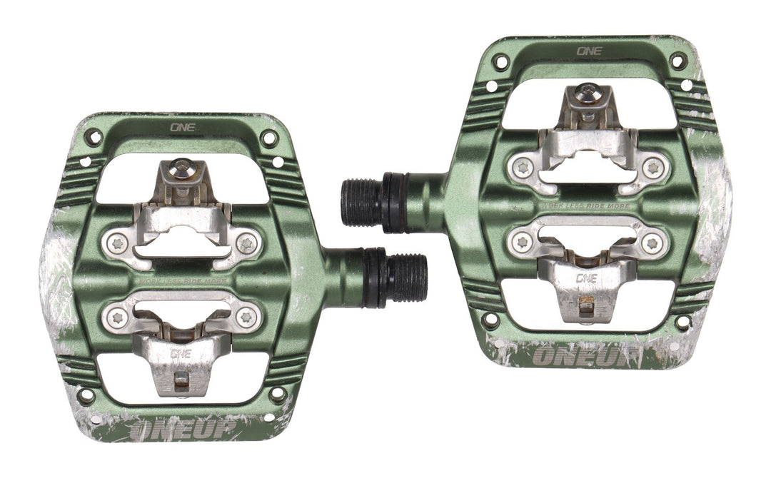 OneUp Components Clip Mountain Bike Pedals Shimano SPD DARK GREEN XC DH Trail