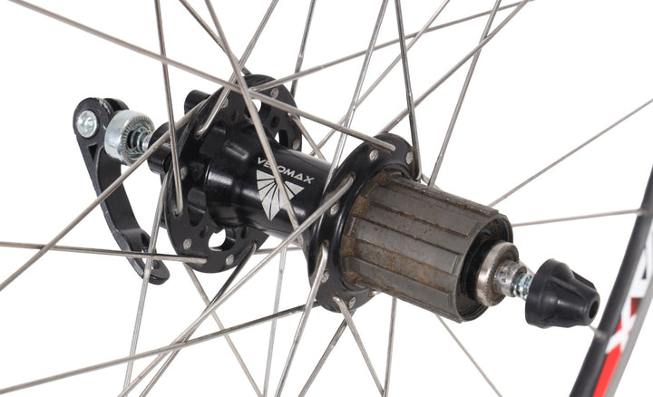 Velomax Sagitta Alloy Clincher Road Bike Wheelset Disc Shimano 10s Rim QR 700c
