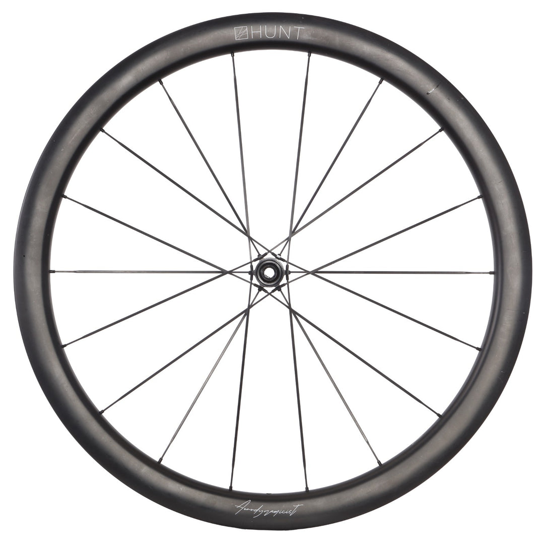 HUNT 44 Aerodynamicist UD Carbon Spoke Disc Tubeless FRONT Road Wheel 700c EZO