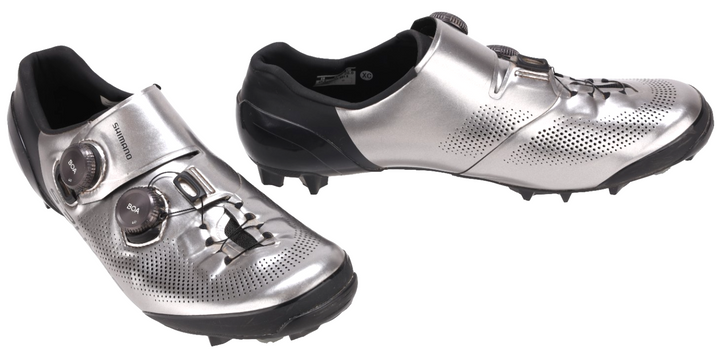 Shimano S-Phyre XC903 Carbon Mtn Bike Shoes EU 45.5 US Men 11 SILVER 2-Bolt BOA