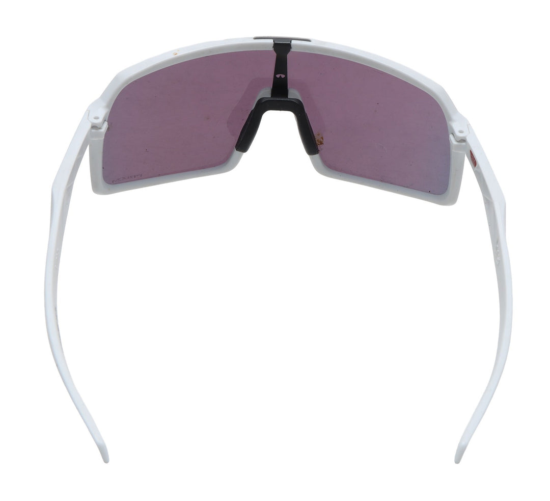 Oakley Sutro Cycling Sunglasses Matte White Prizm Road Red Lense 009406-0637