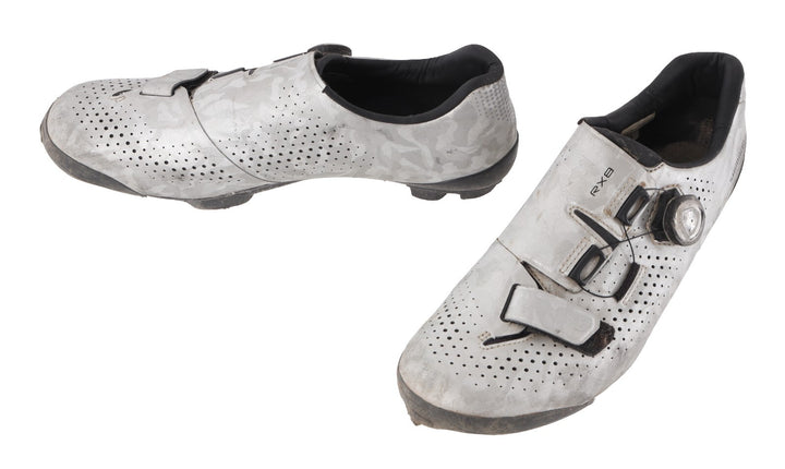 Shimano SH-RX800 Carbon Mountain Bike Shoes EU 43 US Men 8.9 Silver 2 Bolt BOA