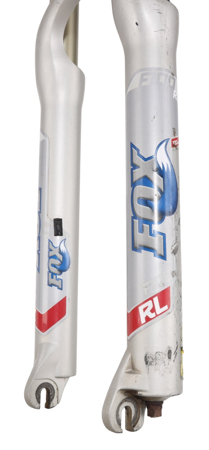Fox Factory F100 RL Disc Mountain Bike Fork 26" 100mm w/ Lockout 32 SILVER QR