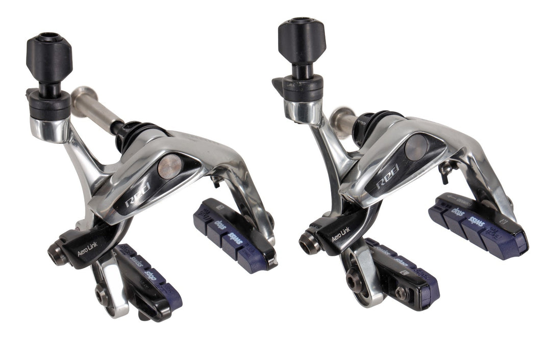 SRAM Red AeroLink Road Bike Rim Brake Caliper Set Front/Rear SwissStop Flash Pro