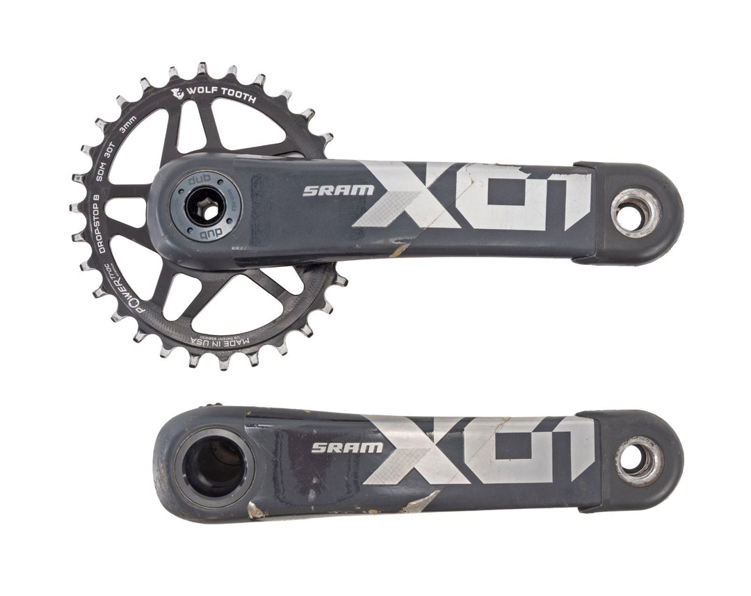 SRAM X01 Eagle Carbon DUB SB+ 30T MTB Crankset 170mm 3mm Offset 12s Wolf Tooth