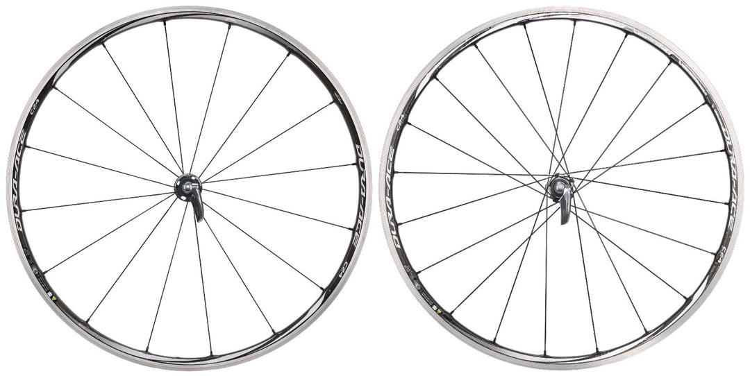 Shimano Dura-Ace WH-9000 C24 11 Spd Carbon Clincher Road Bike Wheelset 700c Rim