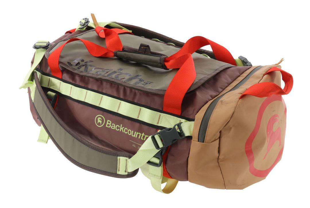 Backcountry All Around Duffel Bag 40L w/ skratch Labs Logo Travel Flying Storage