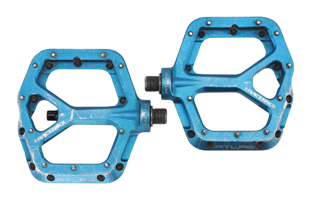 Race Face Atlas Flat Mountain Bike Pedals 9/16" Turquoise Enduro MTB DH