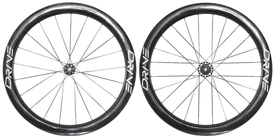 Elitewheels Drive 50D Carbon Spoke Disc Tubeless Road Wheelset 12/13 Spd Ceramic