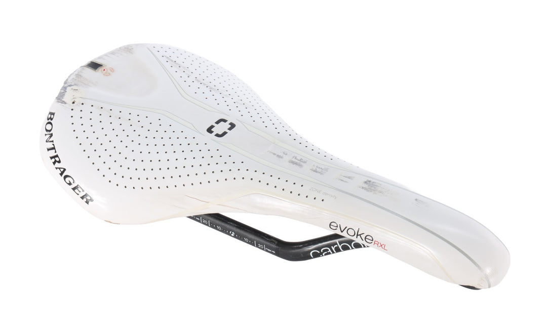 Bontrager Evoke RXL Carbon 138mm Mountain Bike Saddle 7 x 10mm Rails WHITE
