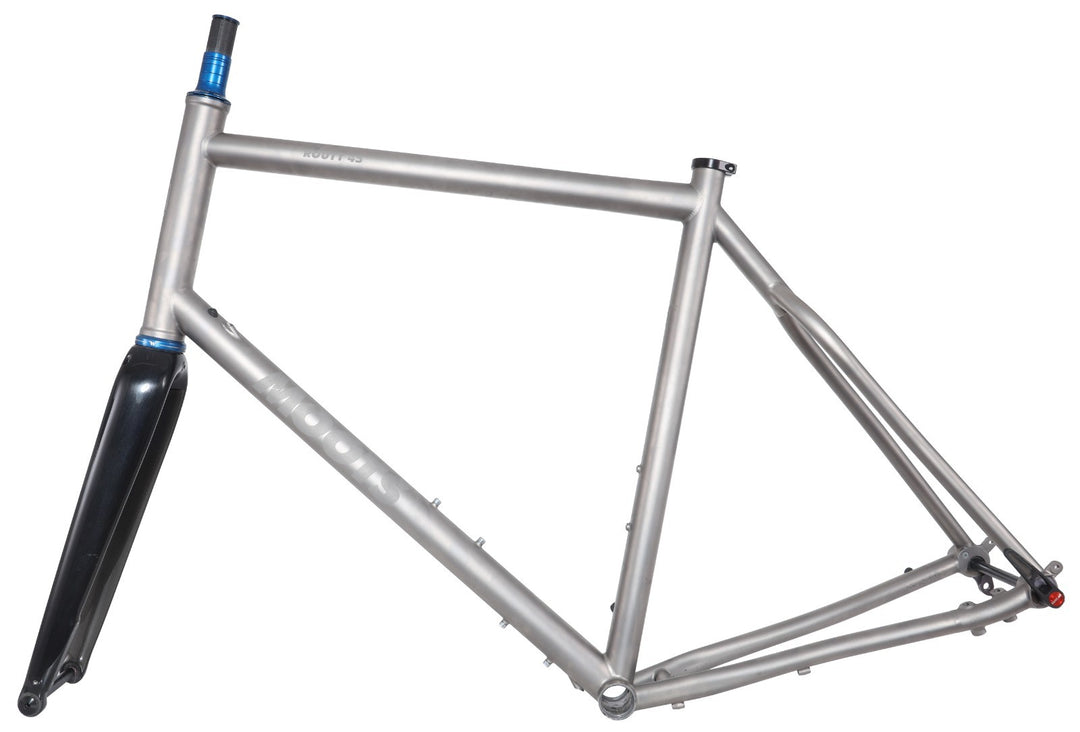 Moots Routt 45 Titanium Gravel Bike Disc Frameset 58cm Carbon Fork 700c USA Made