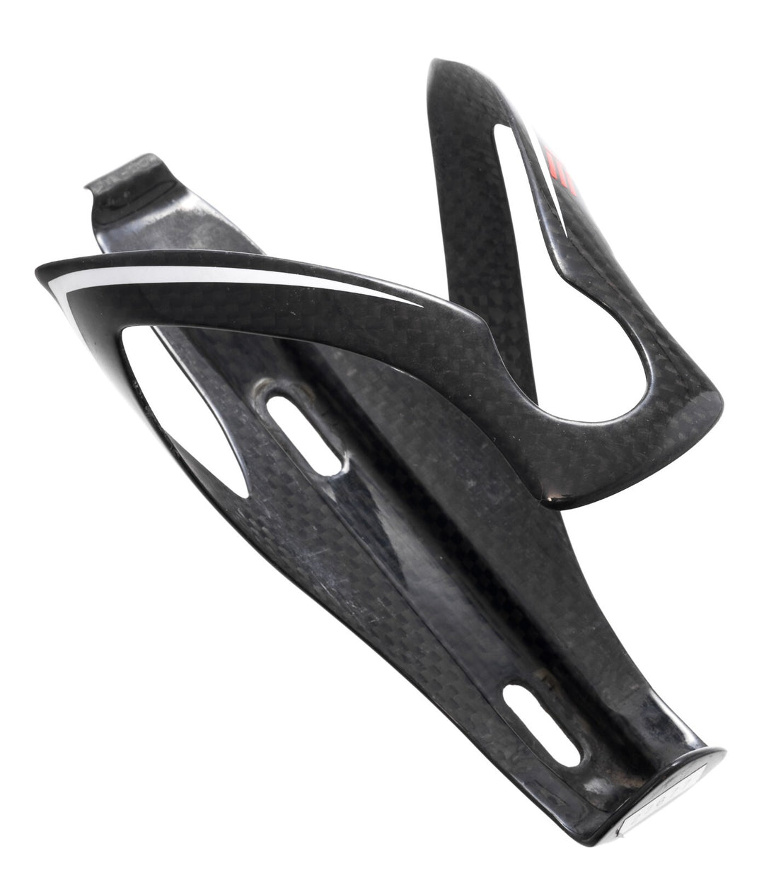 Elite Carbon Water Bottle Cage Gloss Weave Black Road Bike Race Triathlon