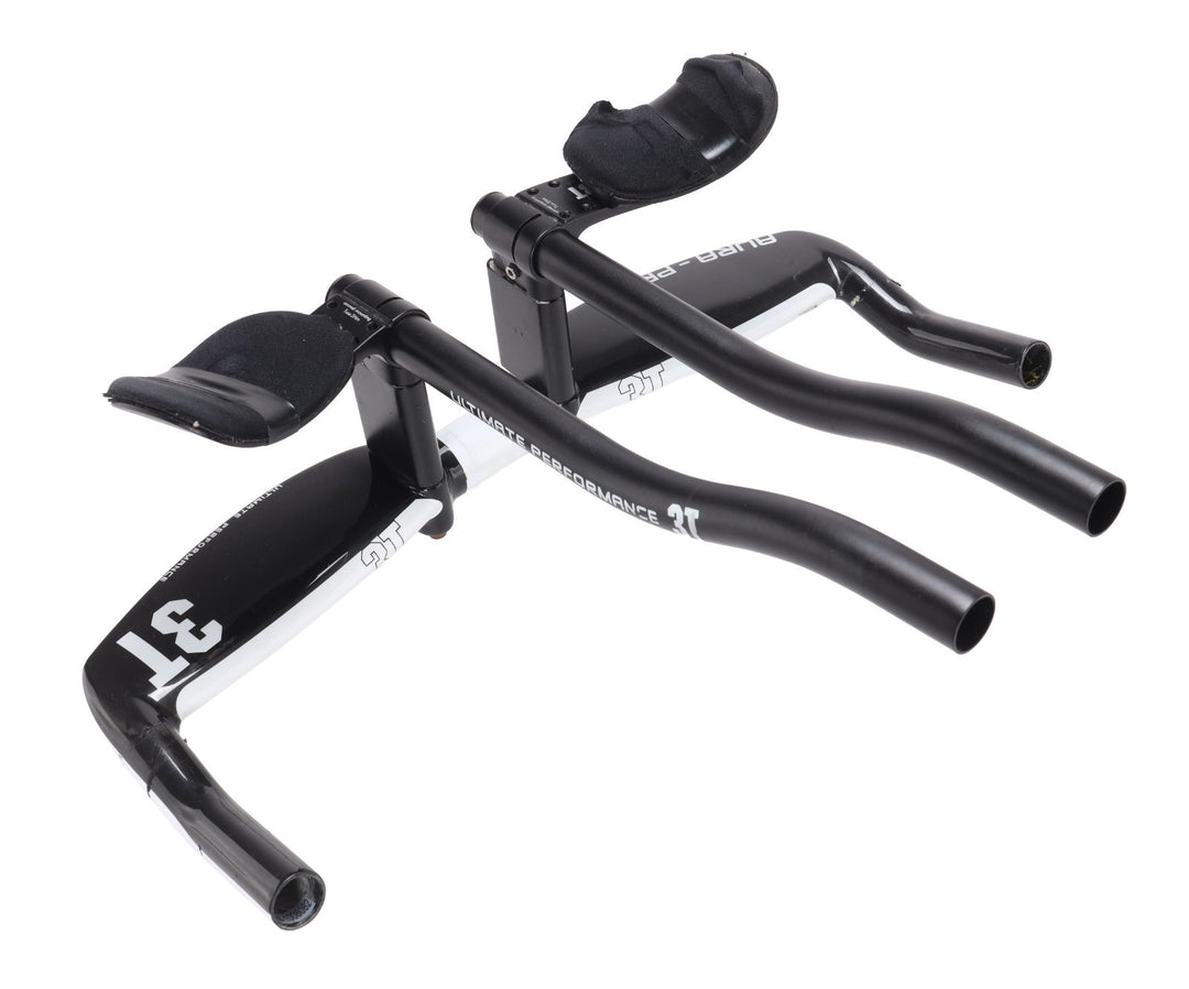3T Aura Pro Triathlon Bike Carbon Aerobar w/ Extensions 31.8 x 420mm TT Race