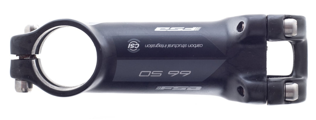 FSA OS-99 CSI Carbon Alloy Road Gravel Bike Stem 31.8 x 90mm 6º BLACK Ti Bolts