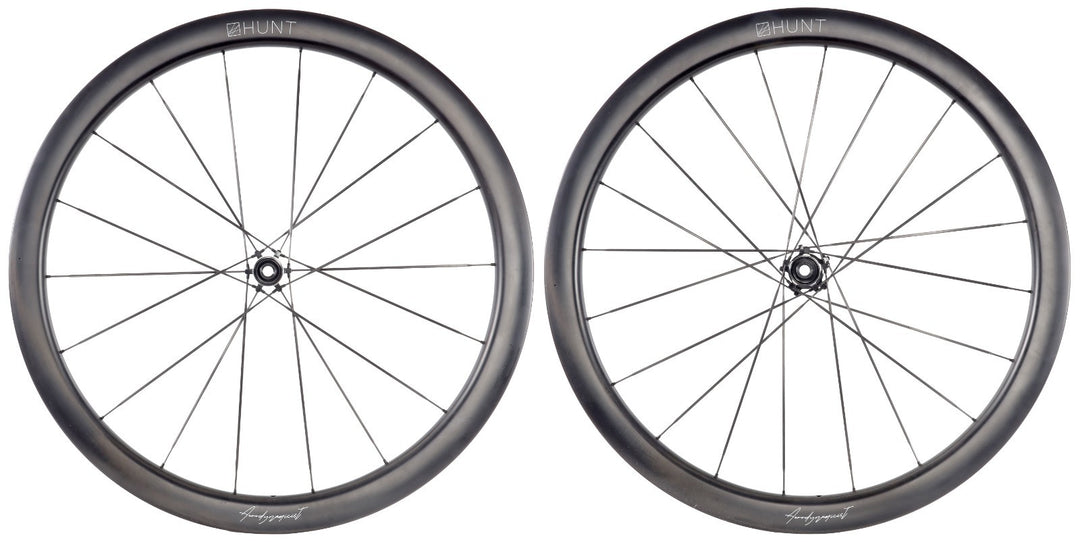 HUNT 44 Aerodynamicist UD Carbon Spoke Disc Tubeless Road Wheelset 11s 700c EZO