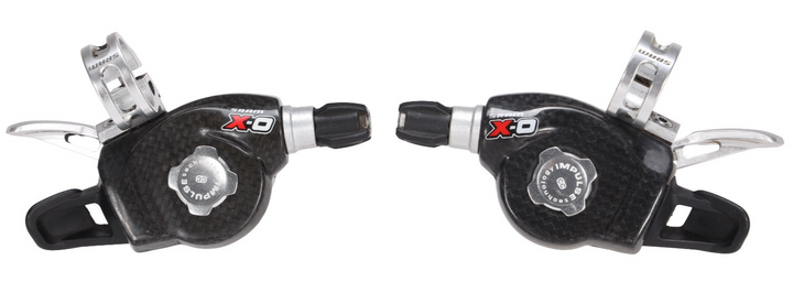 SRAM X0 3 x 9 Speed Mountain Bike Trigger Shifter Set Vintage MTB Impulse