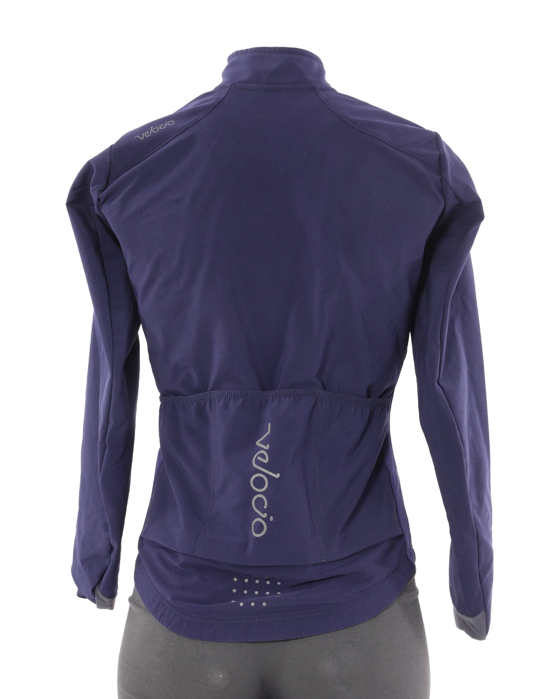 Velocio Signature Softshell Cycling Jacket Women XS Blue Road Bike Gravel MTB