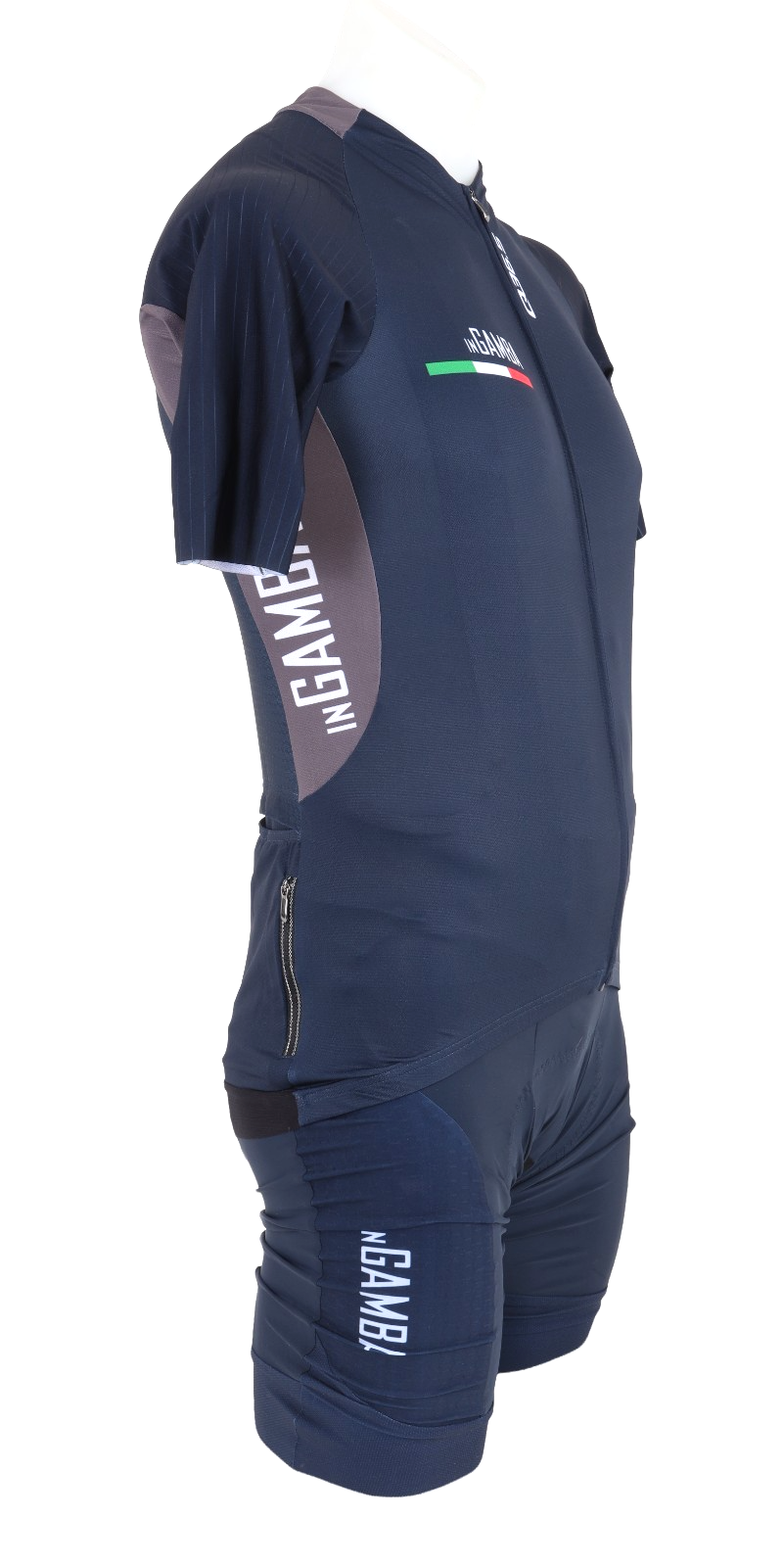 Castelli inGamba Pro Q36.5 Short Sleeve + Bibs Cycling Kit Men LARGE Blue Italy