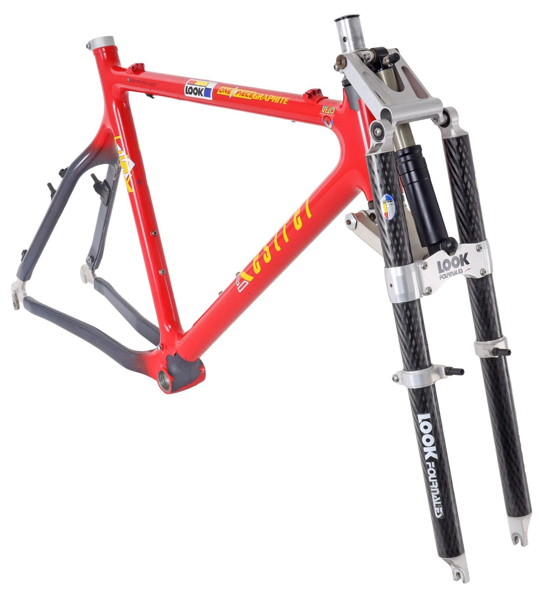 Kestrel CSX Graphite 26" MTB Frameset LG LOOK Fournales Carbon Fork 90's Vintage