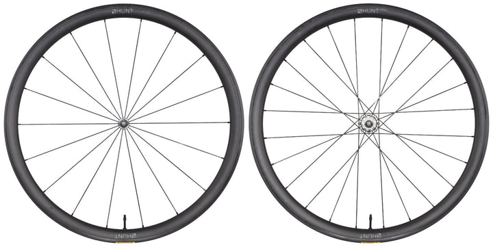 HUNT 35 Carbon Tubeless Road Bike Wheelset SRAM XDR 12/13 Spd 700c QR Rim Brake