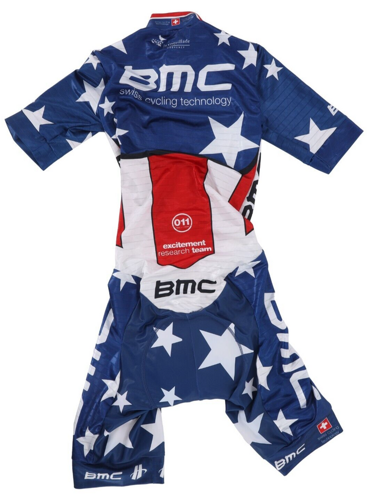 Hincapie BMC Pro Cycling Team USA Champ Short Slv Speedsuit Men XS Time Trial TT